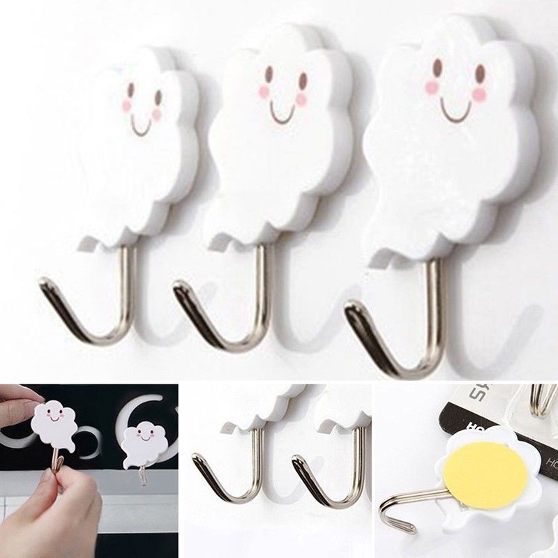 Set 3 móc hình đám mây dễ thương đa năng