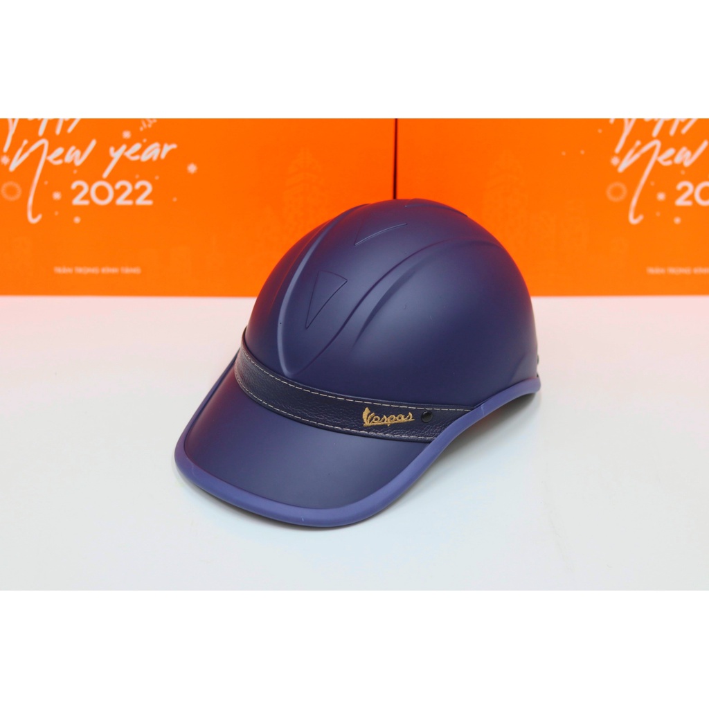 Mũ Bảo Hiểm Lưỡi Trai VESPA Có Lỗ Phía Sau
