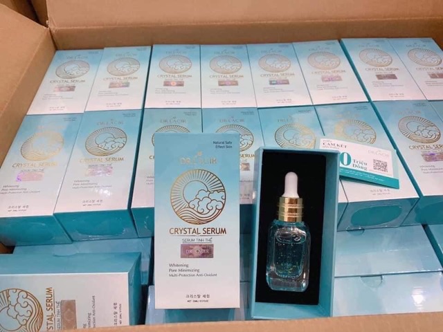 [tặng 1 nạ thủy tinh] SERUM CẤP NƯỚC TINH THỂ VÀNG 24k DR.LACIR - hàng chuẩn công ty