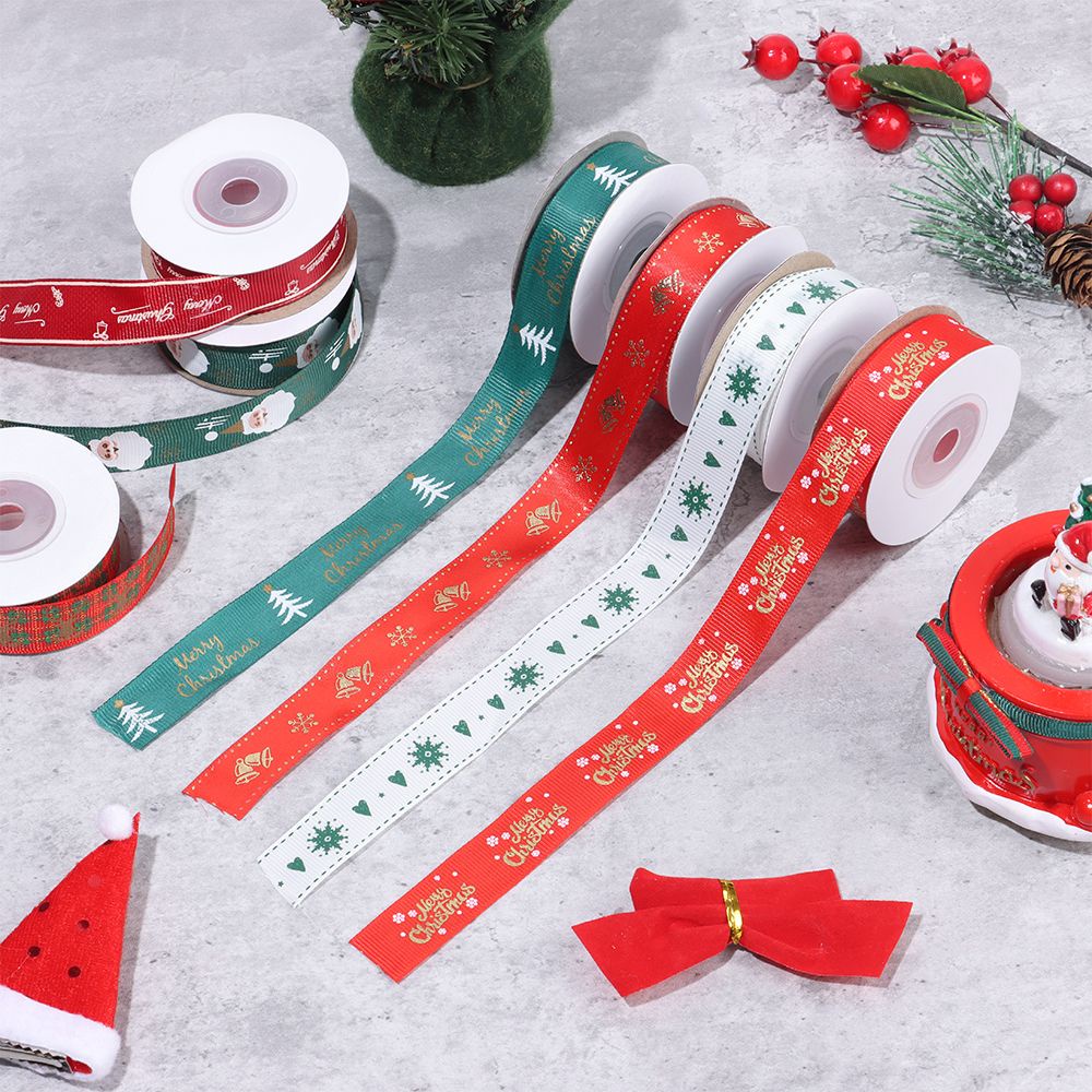Cuộn dây ruy băng 20mm 10 Yards trang trí giáng sinh