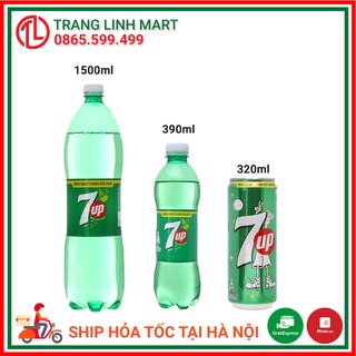 Nước uống có gaz 7up đủ size 1500ml/390ml/320ml