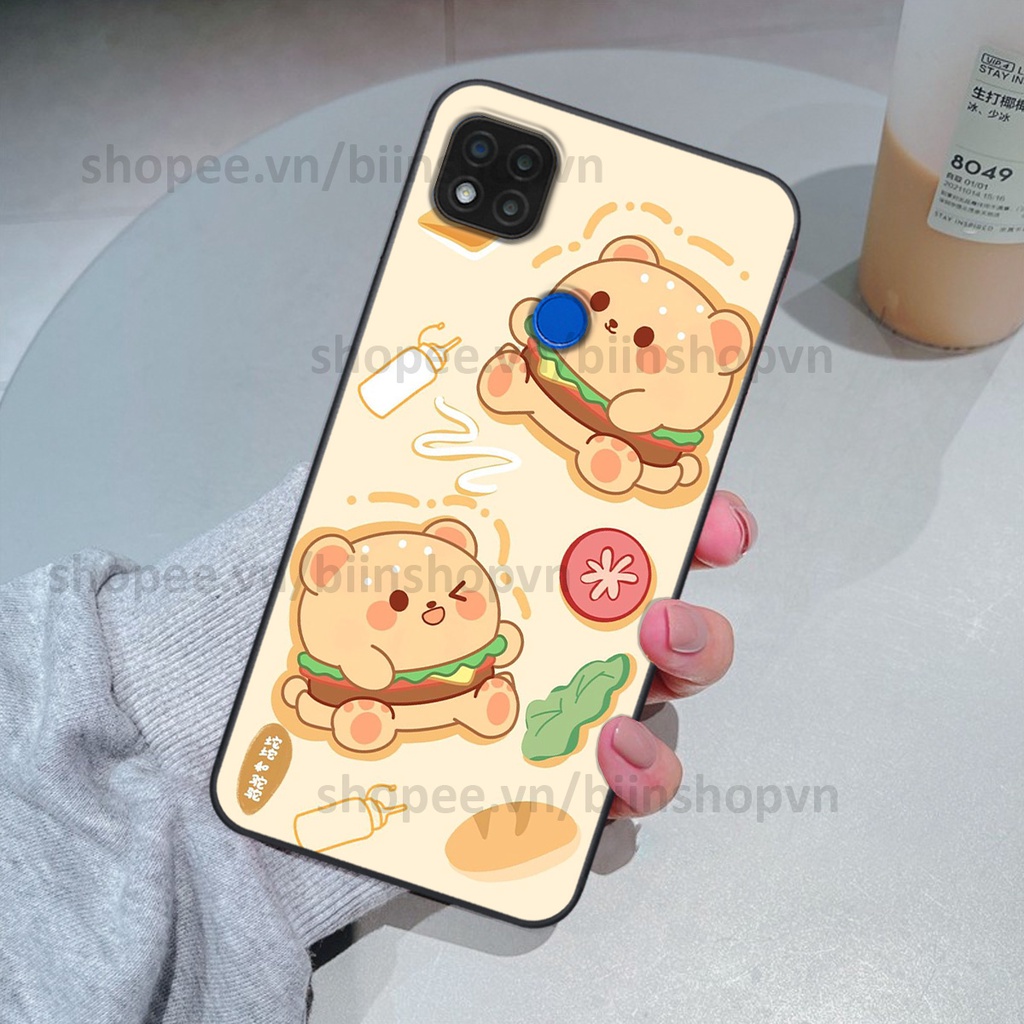 Ốp Xiaomi Redmi 9C in hình gấu chocolate kẹo ngọt siêu đẹp siêu xinh