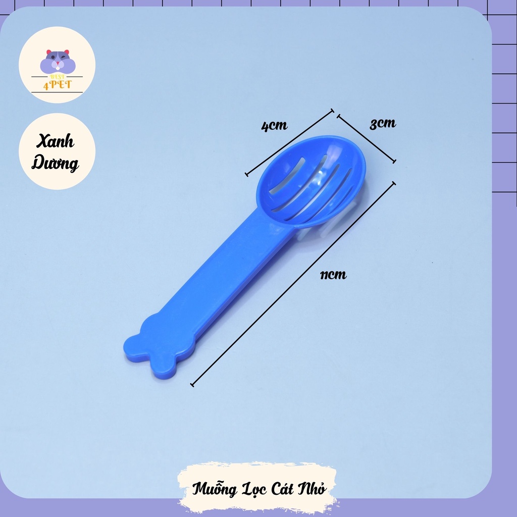 Muỗng múc thức ăn và lọc cát cho Hamster