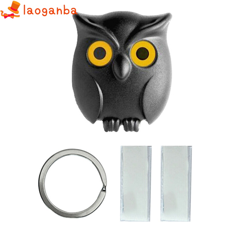Black Night Owl Wall Key Holder Hanging Hook Keep Keychains Key Ring for Home | BigBuy360 - bigbuy360.vn