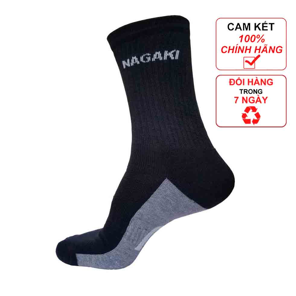 Vớ, Tất Thể Thao Nam Nữ Cổ Cao Nagaky, Đá Bóng, Bóng Rổ, Bóng Chuyền, Kháng Khuẩn, Khử Mùi