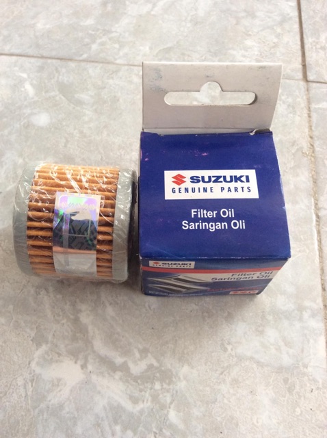 Lọc nhớt Suzuki Satria , Axelo chính hãng nhập indo " có tem phản quang "