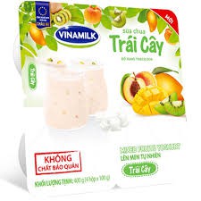 Sữa chua Có Đường VNM (vỉ 4 hộp x 100g) 💖DATE MỚI 💖 Đủ vị