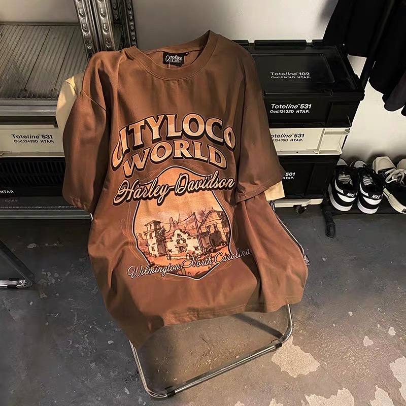 Áo thun cotton form rộng CITY LOCO unisex nam nữ