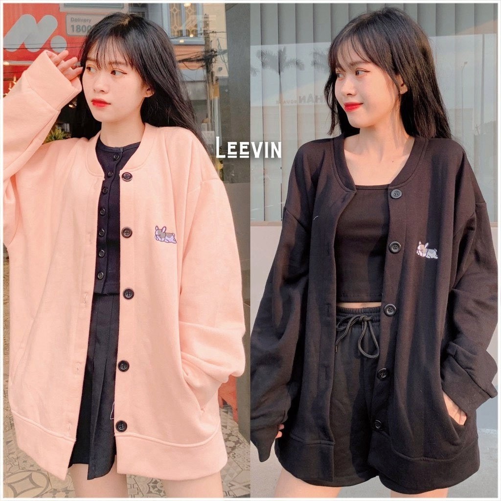 Áo khoác Cardigan ❤️FREESHIP❤️ Áo hoodie nỉ unisex cho nam và nữ Freesize Lazy Puppy - KN11 | BigBuy360 - bigbuy360.vn