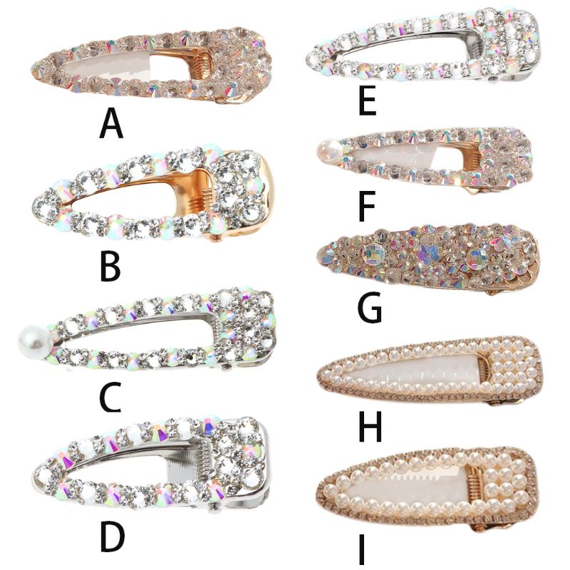 Kẹp Tóc Đính Kim Cương Giả Lấp Lánh Phong Cách Hàn Quốc