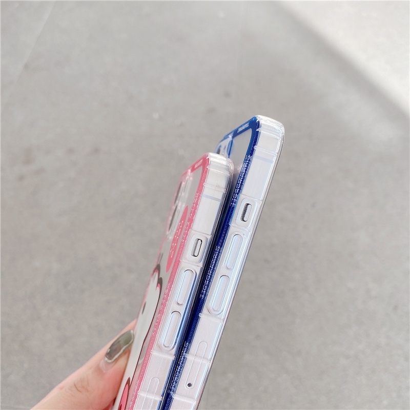 Ốp Điện Thoại Mềm Trong Suốt Chống Sốc In Hình Hoạt Hình Dễ Thương Cho iphone 14 13 12 11 Pro XS Max XR 7 8 Plus