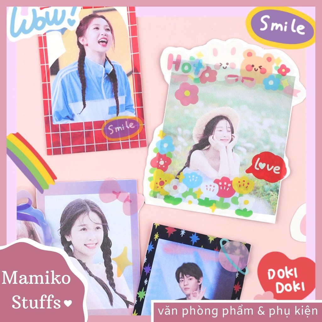 SET STICKER ULZZANG KHUNG ẢNH TRANG TRÍ