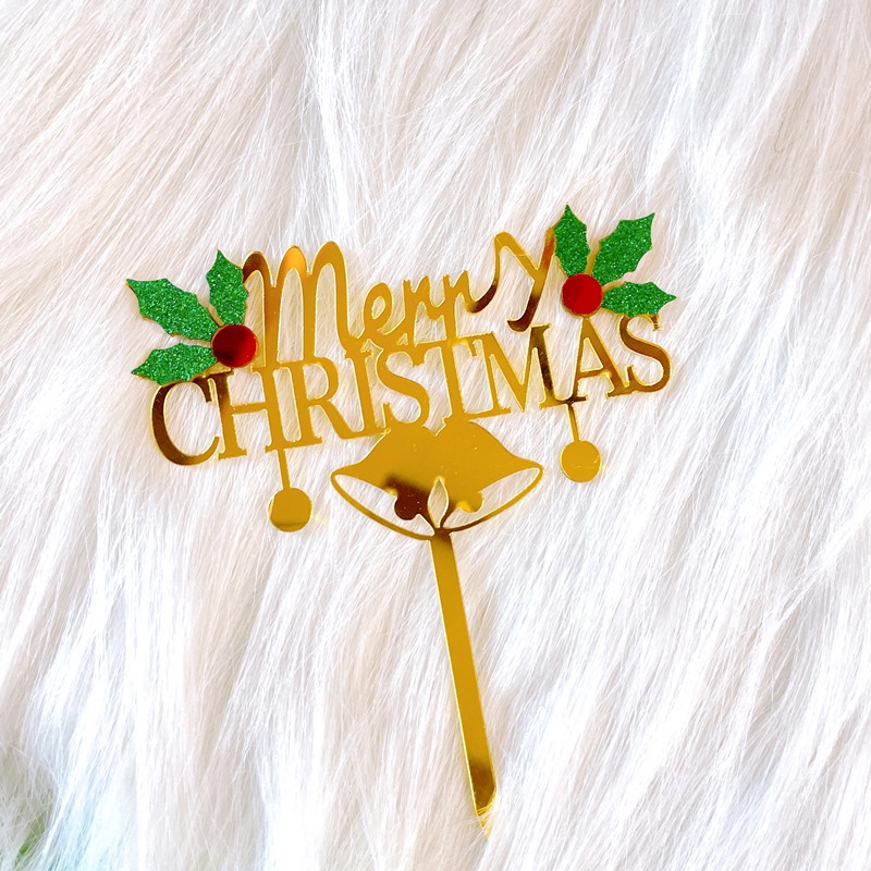 Cây Thông Giáng Sinh Trang Trí Bánh Kem Bằng Acrylic 2023