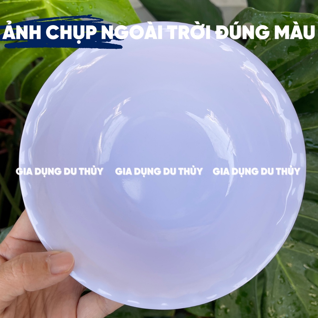 Tô melamine nhựa phíp loại tô sâu xoắn màu trắng, vàng, xanh lá và hoa văn của tổng kho gia dụng Du Thủy