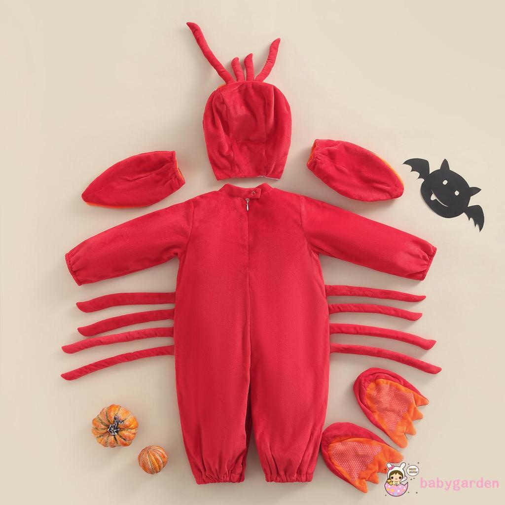 Bộ Áo Liền Quần Hóa Trang Khủng Long / Tôm Hùm Hoạt Hình Cho Bé