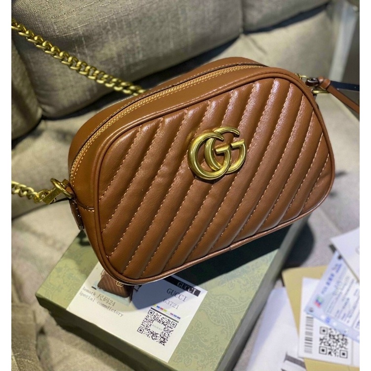 Túi Chữ G Màu nâu tây cực sang fullboxx