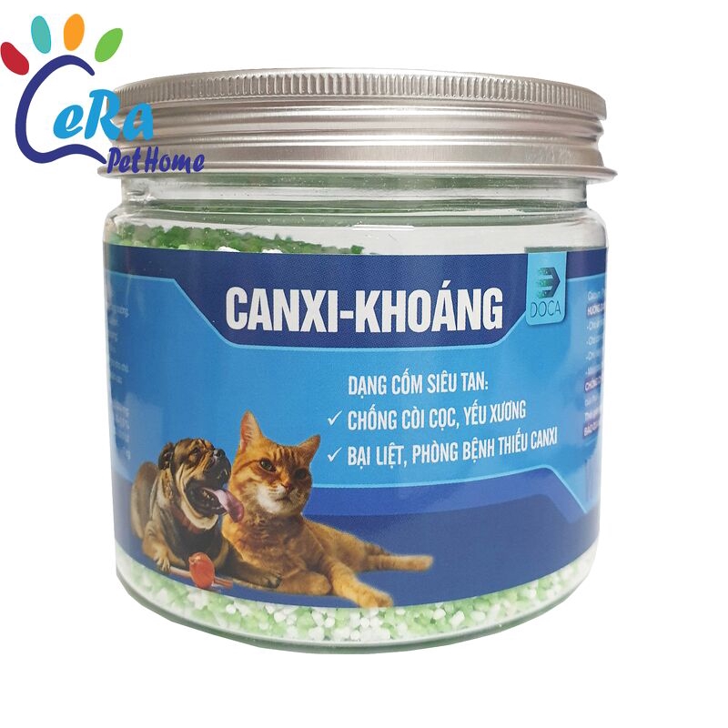 Cốm Bổ Sung Khoáng Chống Còi Xương , Cứng Xương Cho Thú Cưng - Cốm Canxi 200gr