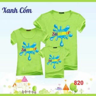 Set 3 ao gia đình mùa hè