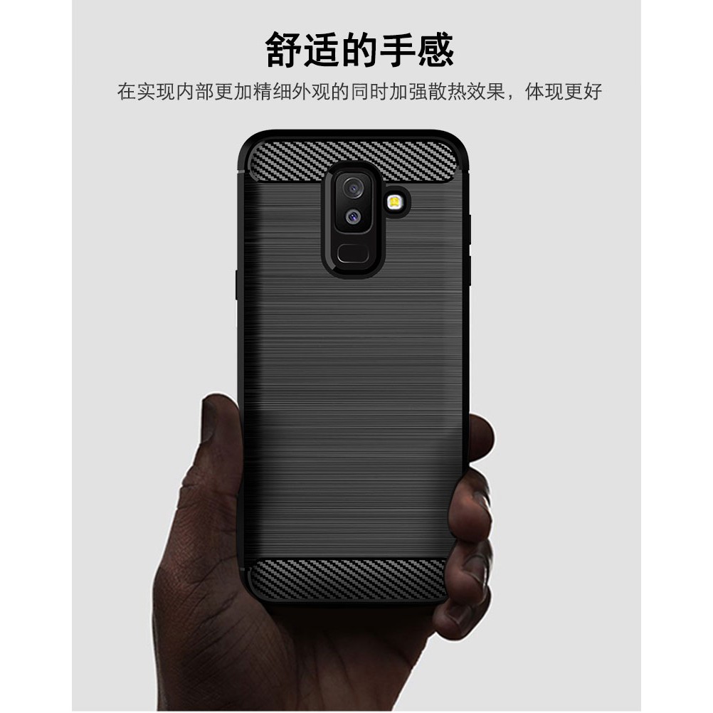 Ốp Lưng Điện Thoại Samsung Galaxy A3 Core A5 A6 Plus A7 2017 2018 Vỏ A03S A6S Sợi Carbon Silicon Mềm