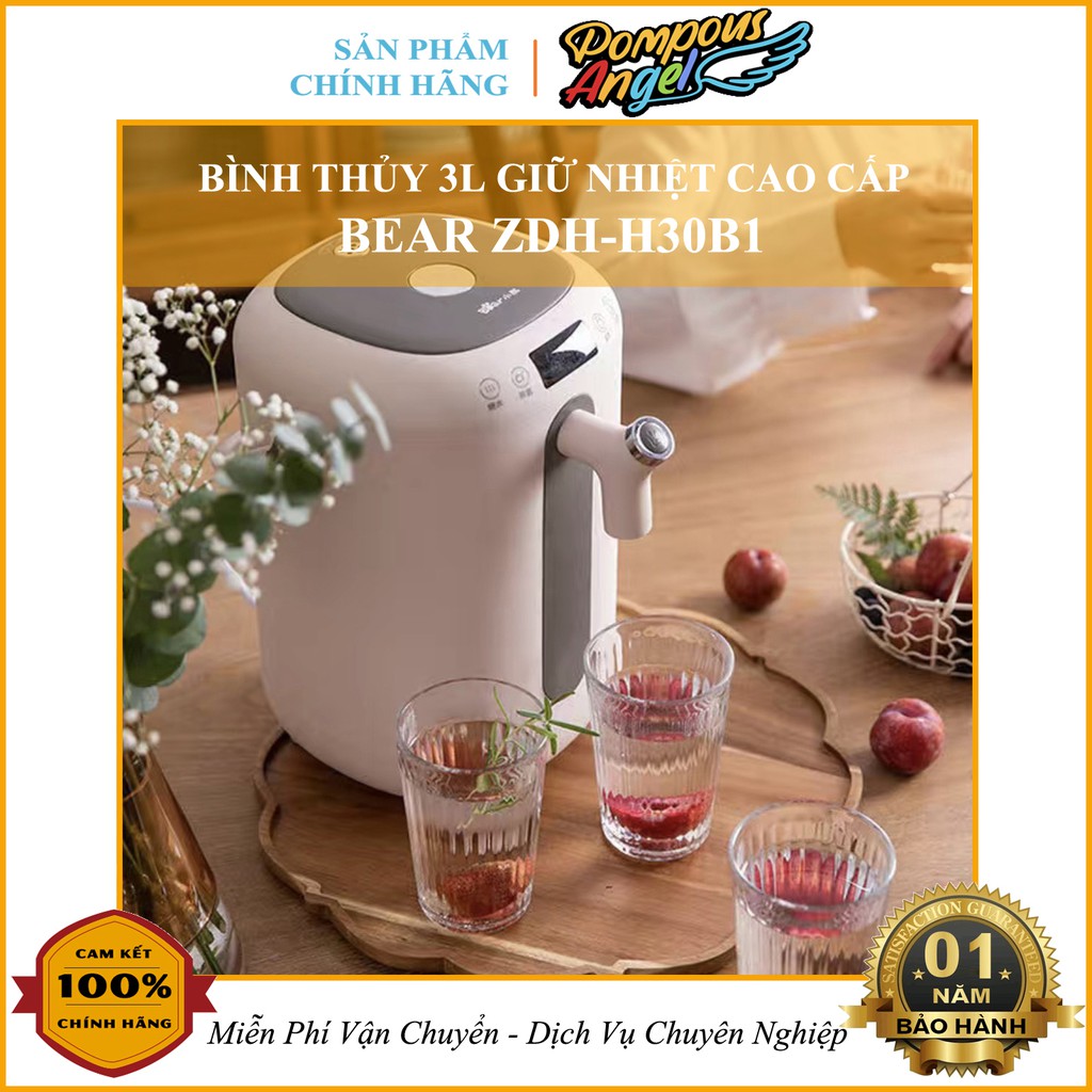 Bình thủy , máy nước nóng để bàn BEAR ZDH-H30B1 chính hãng , bảo hành 12 tháng , lỗi 1 đổi1