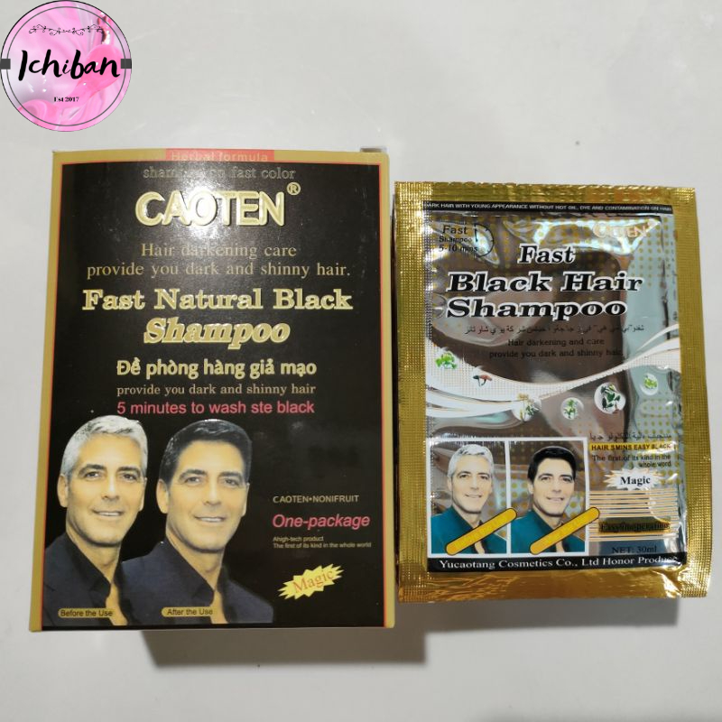 Hộp 10 gói Dầu gội là đen CAOTEN