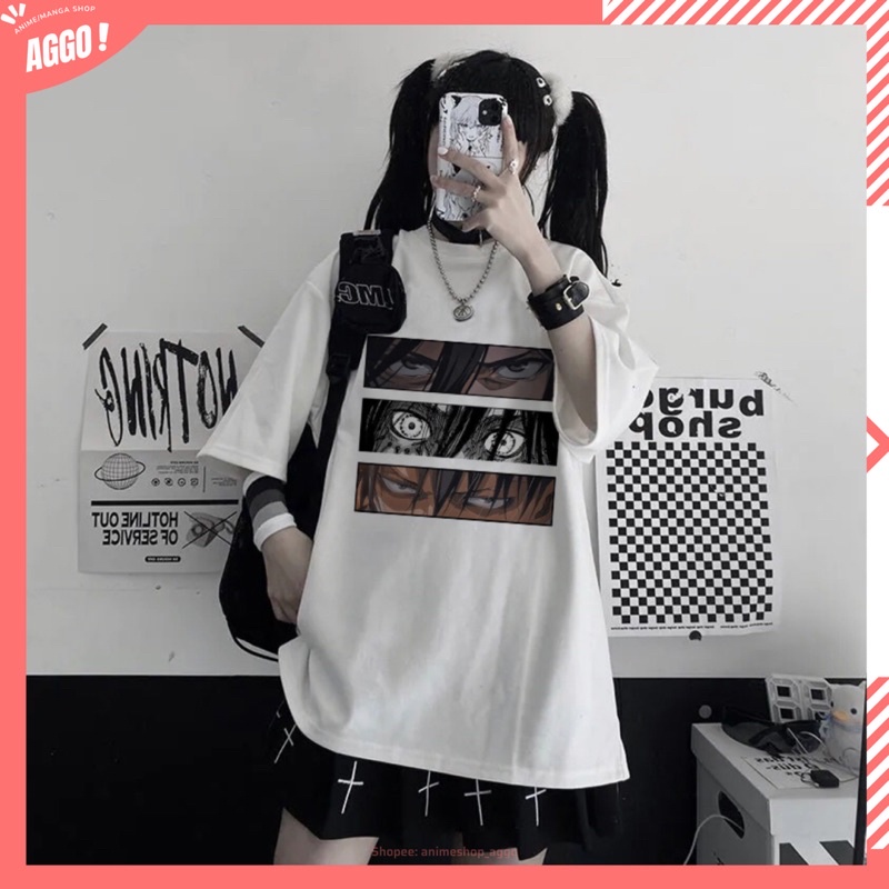 Áo thun tay lửng Anime Attack On Titan nam nữ đủ size mới nhất