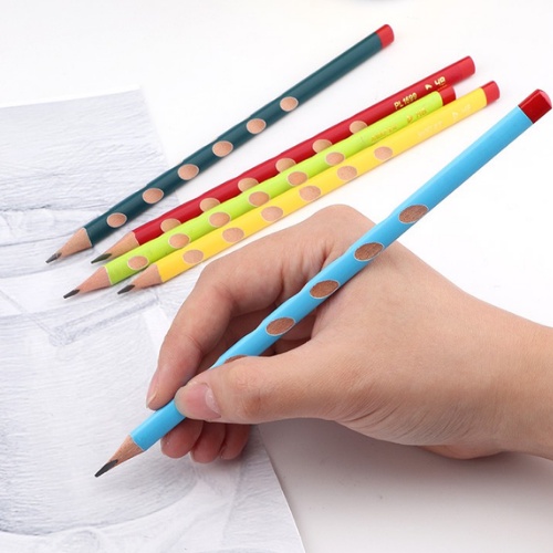 Bút Chì Gỗ Có Định Vị Tay Cầm Bút BAOKE Ngòi HB Nhiều Màu Sắc Giúp Bé Tập Viết Dễ Dàng, Tiện Lợi.