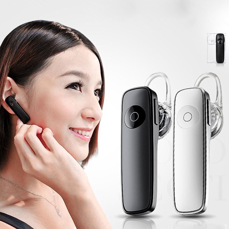 M165 Wireless Bluetooth 4.0 Single Earphone Business Sports Handfree EarbudWith Mic