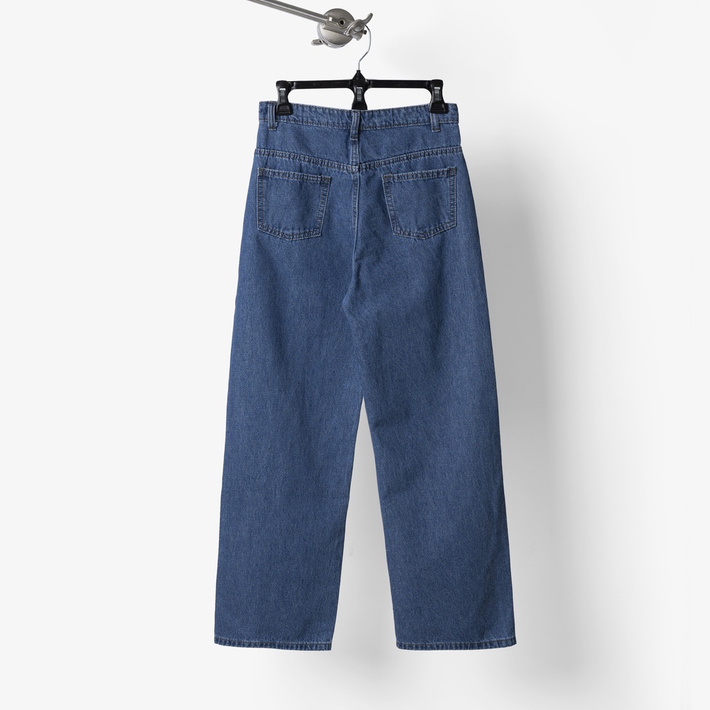 Quần jeans ống suông rộng nữ phong cách Retro Ulzzang  - Quần jean ống rộng ADO JEANS.