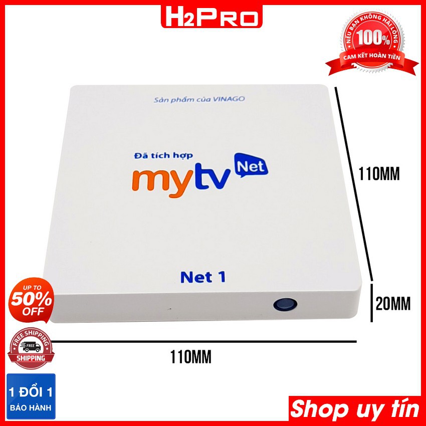 Tivi box android MyTV Net1 H2Pro 1GB+8GB, android tivi box giá rẻ tích hợp truyền hình siêu nét