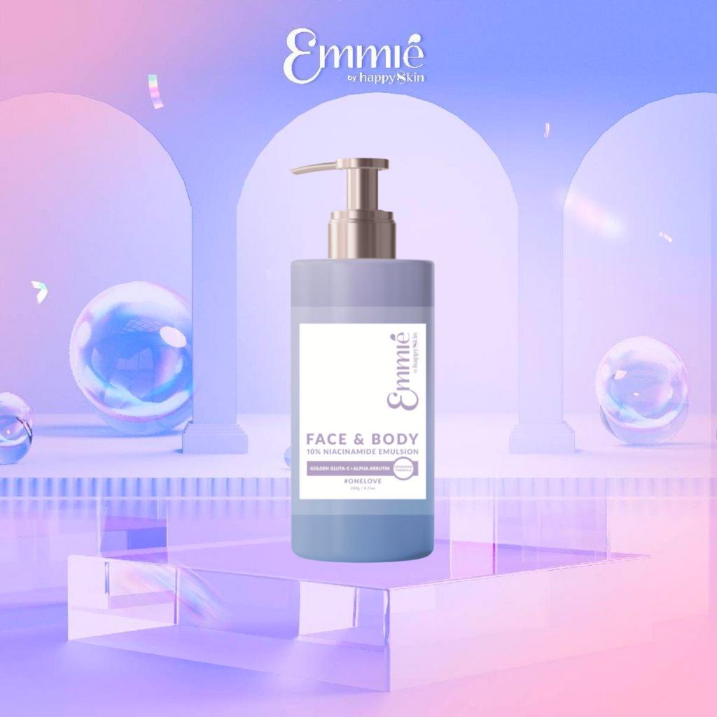 Kem Dưỡng Trắng Da Chứa Face &amp; Body 10% Niacinamide Emmié by Happy Skin 230g