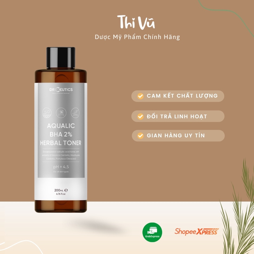 Toner Làm Sạch Và Cân Bằng Da DrCeutics BHA 2% thivu2015