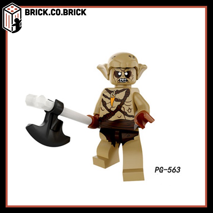 Lego The Hobbit Lính Lord of the Rings Bộ Sưu Tập Đồ Chơi Lắp Ráp Non LEGO &amp; Minifigure Castle Chúa tể chiếc nhẫn PG8183