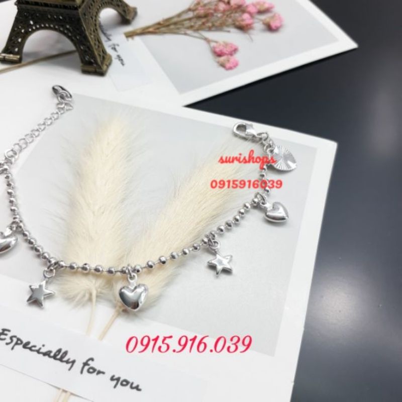 Lắc Tay Nữ Hình Tim Ngôi sao, Lắc tay lấp lánh hình ngôi sao