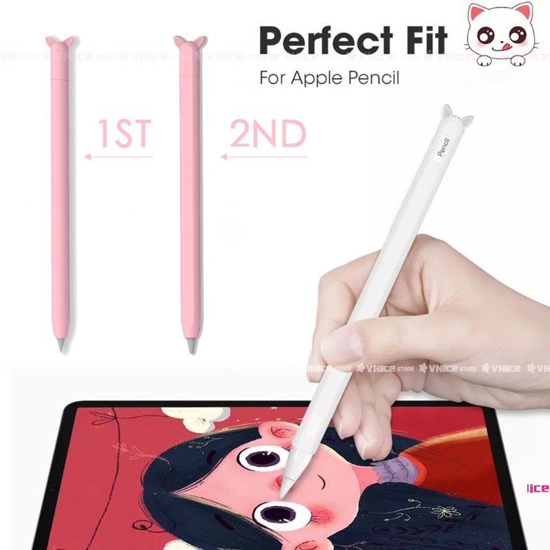 Vỏ bọc silicon bảo vệ bút cảm ứng Apple Pencil 1 và Pencil 2 case - Macos loại 1