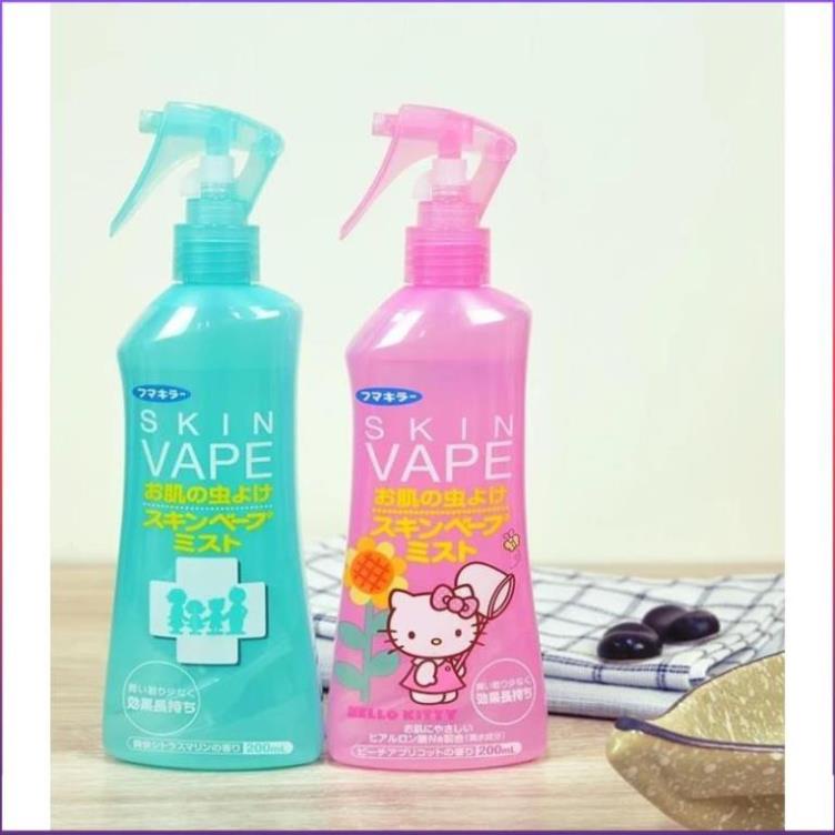 Xịt Chống Muỗi Skin Vape Nhật Bản 200ml Đuổi Muỗi và Côn Trùng Nhật Bản 200ml