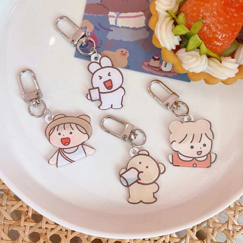 🍓Móc Khóa Keychain, Cài Airpod [GIÁ TỐT] Hoạt Hình Xinh Xắn Hàn Quốc BiTi MK443