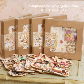 Bộ khung ảnh gỗ Scrapbook