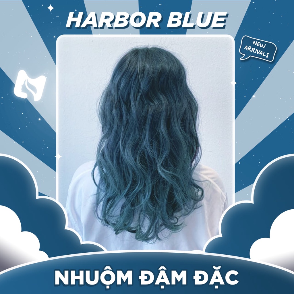 Thuốc Nhuộm Tóc Đậm Đặc Màu Harbor Blue - Trend 2022 - Minzihair HN