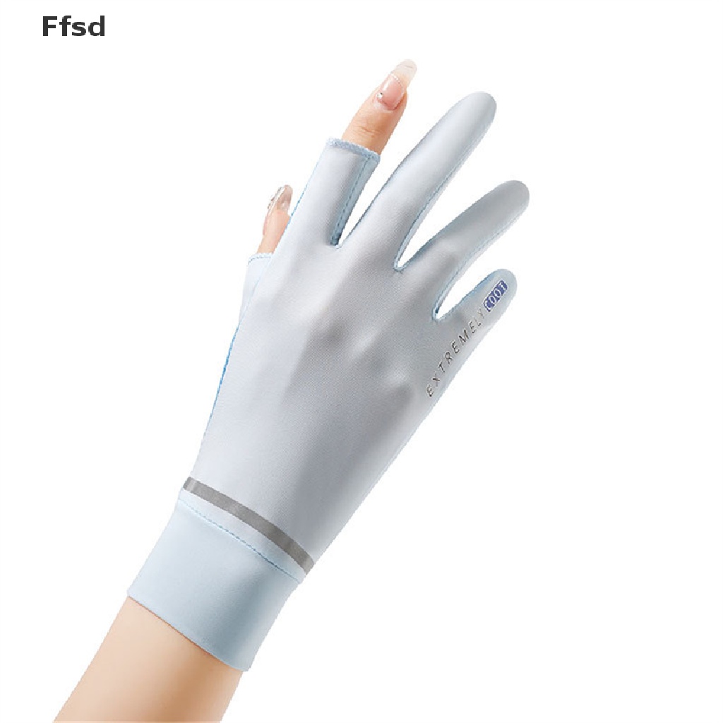 {Ffsd} Găng Tay Lái Xe Bằng Lụa Lạnh Mỏng Phối Lưới Thoáng Khí Chống Nắng Thời Trang Mùa Hè Cho Nữ * Hot