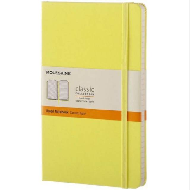 Sổ Tay In Hình Moleskine Ruled Màu Vàng Cổ Điển