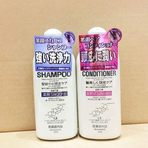 Bộ Dầu Gội Dầu Xả Kích Thích Mọc Tóc Kaminomoto Medicated Shampoo