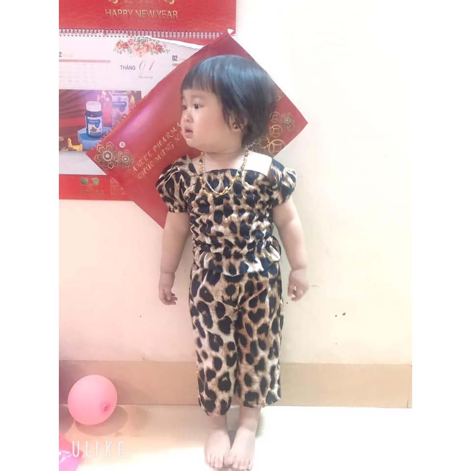 Bộ beo quần ống rộng xinh xắn cho bé gái - BBOX