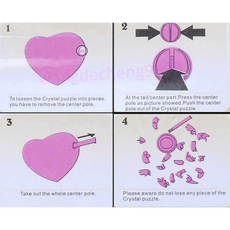 Mô hình lắp ghép hình trái tim 3D độc đáo sáng tạo