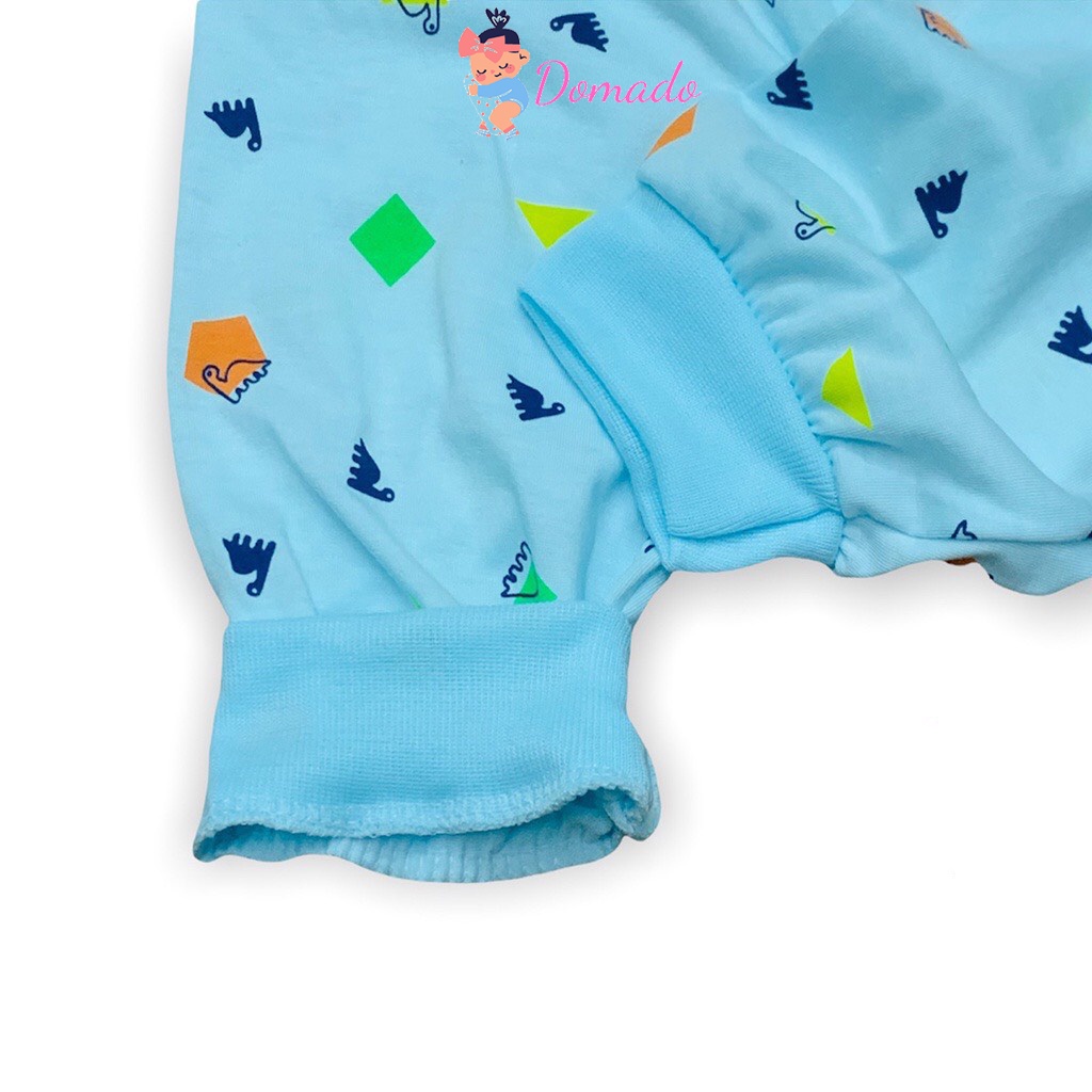 Quần dài quần chục cotton bo gấu cạp thường họa tiết nhỏ xinh đáng yêu cho bé trai bé gái DOMADO