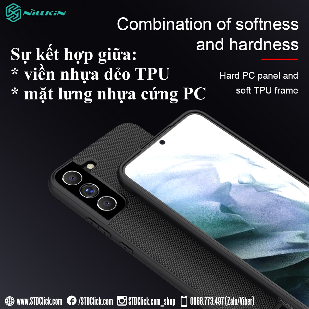 ỐP LƯNG SAMSUNG GALAXY S22 PLUS 5G NILLKIN TEXTURED NYLON FIBER CHÍNH HÃNG