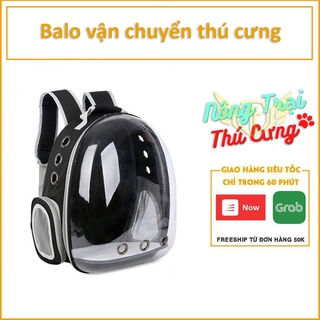 Balo Phi Hành Gia Cho Thú Cưng - Balo vận chuyển chó mèo trong suốt hàng đẹp