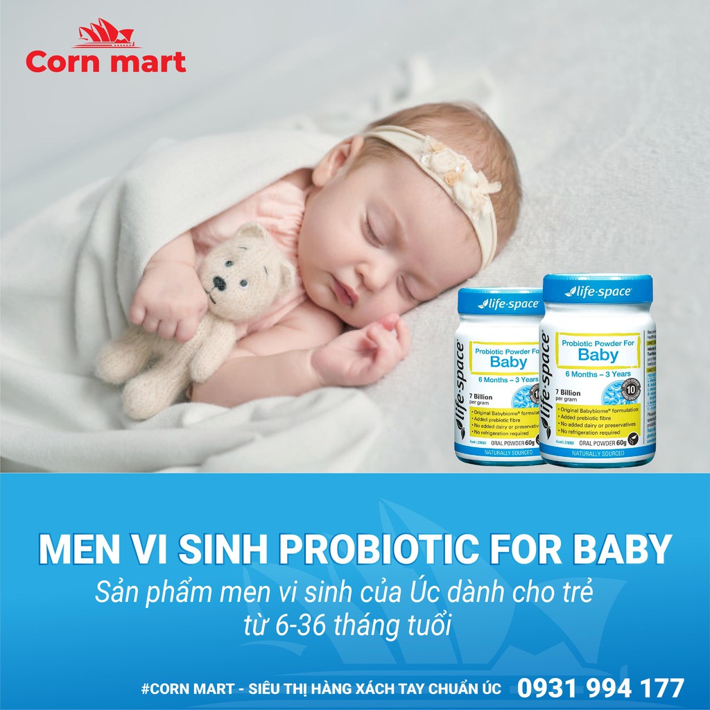 Men vi sinh hỗ trợ tiêu hoá Probiotic Powder For Baby - 6m đến 3 tuổi