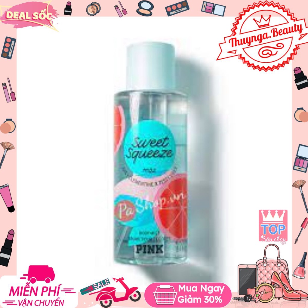 [𝐵𝒪𝒟𝒴 𝑀𝐼𝒮𝒯] Body mist xịt thơm toàn thân Sweet Squeeze 10ML #тнυynga.вeaυтyѕнop