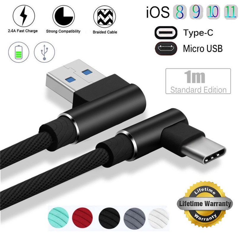 Cáp sạc truyền dữ liệu đầu USB Type C / iOS cho điện thoại Android